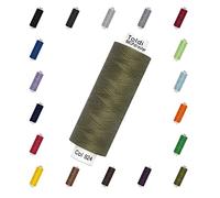 Nähmit - Gütermann Toldi Fil à coudre polyvalent - 500 m de fil pour machine à coudre + carte de couleur gratuite (27-824 - vert olive)