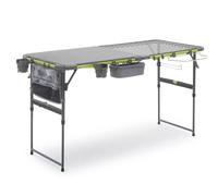 NAEM COORE FlexRail Table de cuisine d'extérieur avec accessoires 1,5 m