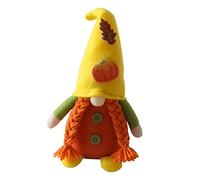 Naemriee Automne GNOME Citrouille Tournesol SuéDois Nisse Tomte Elfe Peluche Ornements pour NoëL Automne Thanksgiving DéCor A
