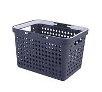 Naemriee BoîTe de Rangement Portative de Sac à Main de Douche Portative de MéMoire Portative en Plastique avec la Cuisine de Salle de de PoignéE, A