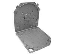 Naemriee Boîte de rangement vide pour bobines de transport - Protection complète - Pour bandes sonores de 25,4 cm - Gris
