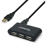 NAERYUT-28504 Hub Usb 2.0 3 Ports Usb-A Auto-Alimenté Pour 1 Pc Ou 2 Pc-Câble 1,00M Fourni
