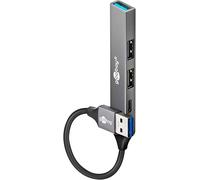 NAERYUT-4-Port Usb 3.2 Hub Slim/Usb Multiconnecteur,5 Gbits,Hub Usb/Usb Splitter/Schank Usb-A To 3X Usb-A And 1X Usb-C Multiport Adapter Hub Usb 3.0/74458