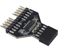 NAERYUT-Câble Répartiteur Usb 9 Broches Mâle 1 Vers 2 Femelles Pour Carte Mère Usb 2.0 Hub 9 Broches Vers Double Interface 9 Broches