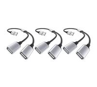 NAERYUT-Câble Usb Répartiteur,Câble Y Répartiteur Double Usb 2.0,Adaptateur 1 Mâle Vers 2 Femelle Extension Charge Données Hub Doubleur Pour Câble De Charge,Disque Flash,Souris