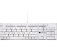 NAERYUT-Clavier De Jeu Mécanique Filaire Avec Rétroéclairage Led Blanc 104 Touches Clavier De Jeu Américain Avec Interrupteur Amovible Marron