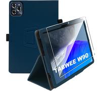 NAERYUT-Coque Compatible Avec Tabwee W90/T90 11 Pouces 2024,Fin Étui Avec Verre Trempé Avec Fonction Support Pour Tabwee W90,Marineblau
