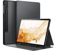 Naeryut-Coque Pour Samsung Galaxy Tab S8 Plus 2022/S7 Fe 2021/S7 Plus 2020 12,4 Pouces Avec S Pen Porte-Stylet,Fine Folio Protecteur Tablette Housse Étui,Multi-Angle Affichage (Noir)
