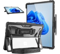 NAERYUT-Duratuff Coque Pour Microsoft Surface Pro 4 5 6 7 7+ [Signature Keyboard Compatible] Coque Résistante Aux Chocs Avec Dragonne,Bandoulière,Support Et Porte-Stylo