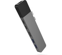 NAERYUT-Net 6 En 2 Dock Pour Macbook Pro Touch Bar 6 Ports Usb¿Gris