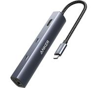 NAERYUT-Powerexpand Hub Adaptateur 6 En 1,Power Delivery 65W,Hdmi 4K,Ethernet 1Gbps,Usb-C,2 Ports De Données Usb 3.0,Compatible Avec Macbook Pro,Macbook Air,Ipad Pro,Xps