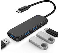 NAERYUT-Usb Hub,Hub Usb Multi 4-Port Splitter Expansion Cable Adapter Ultra Speed Laptop Pc Type-C 2.0,Usb Adapter For Mouse,Keyboard,Usb Fan,Usb Printer