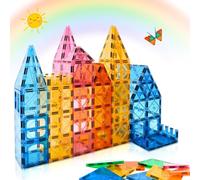 NAETANY Construction Magnetique Enfant 64 Pièces Blocs de Construction Magnétique 3D Educatif et Créatif Jeux Magnetique pour Enfants de 3 4 5 6 7 8Ans