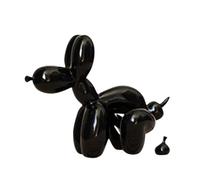 NAFEIMILUN comme Décoration De Salon Statue De Chien en Forme De Caca Ballon Décoratif pour Salon Bureau Cave À Vin Vitrine en Résine 22 X 10 X 17.5cm Noir