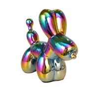NAFEIMILUN en Céramique Plaquée Or Représentant Un Chien Ballon Finition Miroir Brillante Idéal pour Décorer Un Salon Un Bureau Ou Une Pièce À Vivre Sculpture Colorée De Grande Taille