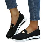 NAFING 2025 Chaussures sans Lacets Femme - Orthopédique Pas Cher Baskets sans Laçage Chaussures De Marche À Plateforme Orthopédique Légères Et Confortables Amortissement Accru Et Soulagement des Pieds