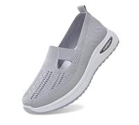 NAFING Baskets Orthopedique Femme sans Lacet Chaussures Mode Femme Plate Légères Et Confortables Baskets Respirantes Antidérapante De Marche Soulagement des Pieds Sneakers