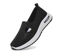 NAFING Baskets Orthopedique Femme sans Lacet Chaussures Mode Femme Plate Légères Et Confortables Baskets Respirantes Antidérapante De Marche Soulagement des Pieds Sneakers