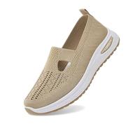 NAFING Baskets Orthopedique Femme sans Lacet Chaussures Mode Femme Plate Légères Et Confortables Baskets Respirantes Antidérapante De Marche Soulagement des Pieds Sneakers