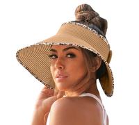 NAFING Casquette Visière Femme Homme Réglable Unisexe Visières De Soleil Pliable Été Sport Cap À Séchage Rapide Absorbant La Transpiration Beach Visiere Pour Le Sport De Plein Air