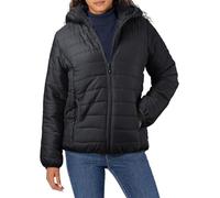 NAFING Doudoune Hiver Femme, Veste Légère Avec Capuche, Blouson Duvet Matelassé, Anorak Chaude, Manteau Zippée, Parka Confortable, Doudoune De Randonnée