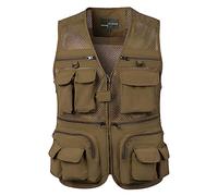 NAFING Doudoune Homme Chaudes Doux Et Confort Veste Multipoches Sans Manche Manteaux Gilet Intérieur Automne Hiver Doudoune Tenue De Travail Légère Casual Vetement Travail