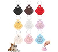 NAFJYR Lot de 9 porte-clés en cuir pour ranger les poils de chien et chat