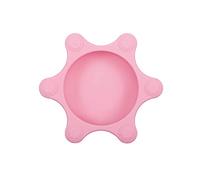 Naforye Assiette pour bébé, en silicone souple, incassable, va au micro-ondes - Rose - 200 g