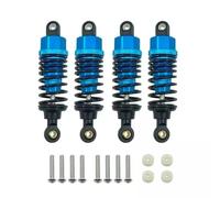 NAFRECX Amortisseurs RC Compatible avec Tamiya pour TT-02 TT-02d M-05 M-06 1/10 RC Pièces De Mise À Niveau De Voiture 4 Pièces en Alliage D'aluminium Amortisseurs Ensemble D'amortisseurs 60mm(Black)