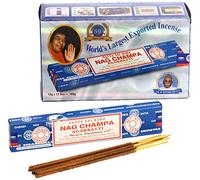 Nag Champa Lot de 12 Paquets de 15 g d’encens (180 g au Total) Bleu