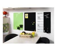 NAGA CLASSIC - Tableau magnétique en verre - 40 x 60 cm - Noir Noir G