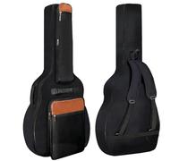 NAGAN Sac de guitare multifonctionnel de poche, noir, 106,7 cm, imperméable et résistant aux rayures, robuste, bandoulière réglable, autocollant magique à l'intérieur