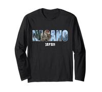 Nagano Japan Nagano City Design Vintage établi Manche Longue