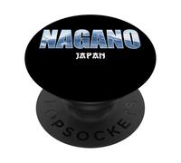 Nagano Japan Nagano City Design Vintage établi PopSockets PopGrip Adhésif