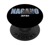 Nagano Japan Nagano City Design Vintage établi PopSockets PopGrip Adhésif