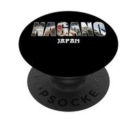 Nagano Japan Nagano City Design Vintage établi PopSockets PopGrip Adhésif