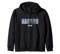 Nagano Japan Nagano City Design Vintage établi Sweat à Capuche