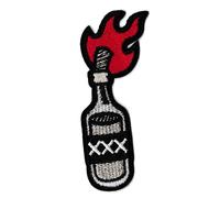 NagaPatches Patche écusson cocktail Molotov patch brodé thermocollant