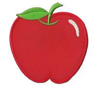 NagaPatches Patche écusson Fruit Pomme Patch brodé thermocollant