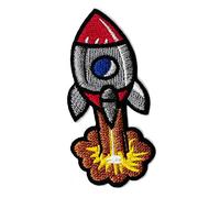 NagaPatches Patche écusson fusée Patch thermocollant Espace Bande dessinée BD décollage