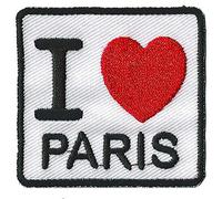 NagaPatches Patche écusson J'aime Paris thermocollant I Love Eiffel Parisien Patch Voyage Souvenir