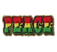 NagaPatches Patche écusson paix rasta patch thermocollant Peace brodé rastafari reggae