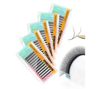 NAGARAKU 5 Boîtes YY Cils Extension 4D Y Lash Tissés en Croix à la Main Bouquet de Cils Volume Faux Cils Naturel Préfait Ventilateur Wispies Cluster Eyelash Noir 12 Rows(0.05mm C 8-12mm Mix)