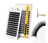 NAGARAKU Cils Camélia 3 Multi Longueurs avec Colle Pré-encollés Wispy Spike Mega Volume Doux Naturel Léger Effet Fleuri Manga Individuels Extensions de Cils Noir pour Wet Set Eyelash(0.07 D 12-13-14）
