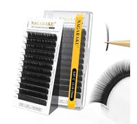 NAGARAKU Cils Camélia 3 Multi Longueurs avec Colle Pré-encollés Wispy Spike Mega Volume Doux Naturel Léger Effet Fleuri Manga Individuels Extensions de Cils Noir pour Wet Set Eyelash(0.07 C 13-14-15）