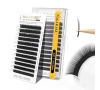 NAGARAKU Cils Camélia 3 Multi Longueurs avec Colle Pré-encollés Wispy Spike Mega Volume Doux Naturel Léger Effet Fleuri Manga Individuels Extensions de Cils Noir pour Wet Set Eyelash (0.07 C 8-9-10）