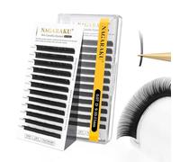 NAGARAKU Cils Camélia 3 Multi Longueurs avec Colle Pré-encollés Wispy Spike Mega Volume Doux Naturel Léger Effet Fleuri Manga Individuels Extensions de Cils Noir pour Wet Set Eyelash (0.07 D 9-10-11）