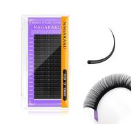 NAGARAKU Cils Classiques 0.03mm D 13mm Noir Volume Russe ou 1:1 16 Rows | Haute Densité, Base Sans Résidus Ni Colle Fibre Souple Et Légère Précise Pour Créer Rapidement Un Volume Naturel Ou Intense