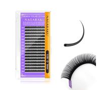 NAGARAKU Cils Classiques 0.05mm D 08mm Noir Volume Russe ou 1:1 16 Rows | Haute Densité, Base Sans Résidus Ni Colle Fibre Souple Et Légère Précise Pour Créer Rapidement Un Volume Naturel Ou Intense