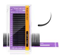 NAGARAKU Cils Classiques 5. Gen 0.07mm C 11mm Noir Volume ou 1:1 16 Rows | Série Air Avec Fibre Améliorée, Plus Douce Et Naturelle. Extra Légère Et Soyeuse, Avec Une Courbure Stable Rapidement
